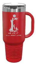 Load image into Gallery viewer, Coon Hunting 40oz Handle Mug Laser Engraved
