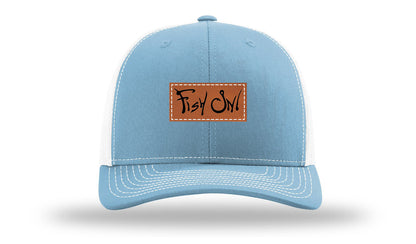 Fish On Leather Patch Richardson 112 Hat