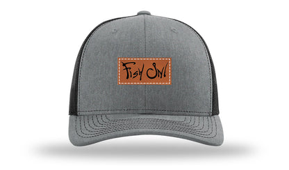 Fish On Leather Patch Richardson 112 Hat