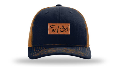 Fish On Leather Patch Richardson 112 Hat