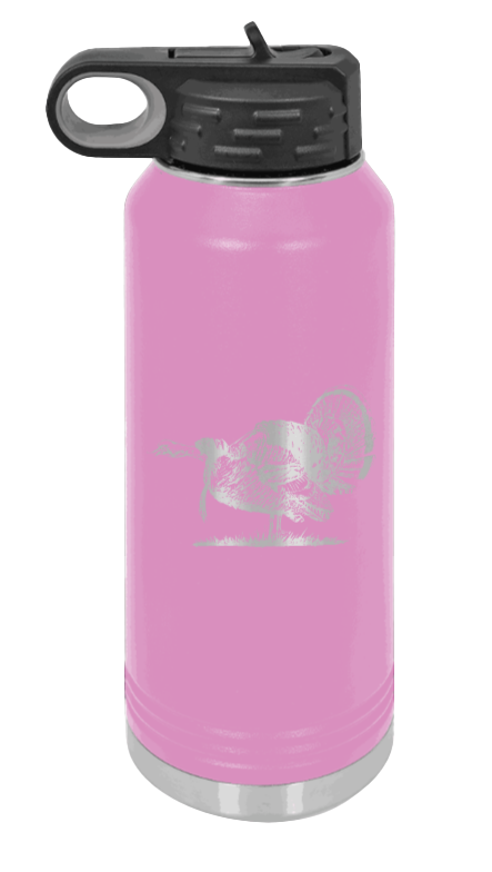 Turkey Gobble - 32oz Water Bottle- Light Purple