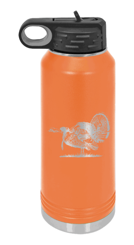 Turkey Gobble - 32oz Water Bottle- Orange