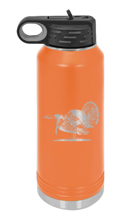 Turkey Gobble - 32oz Water Bottle- Orange