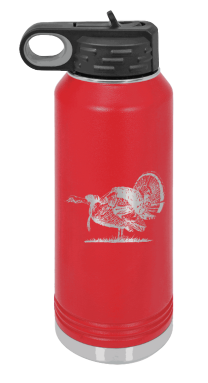 Turkey Gobble - 32oz Water Bottle- Red