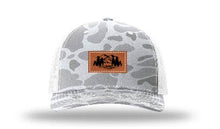 Load image into Gallery viewer, Mountains Leather Patch Richardson 112 Duck Camo Hat
