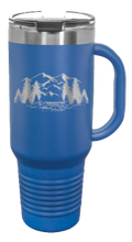 Load image into Gallery viewer, Mountains 40oz Handle Mug Laser Engraved
