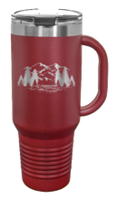 Load image into Gallery viewer, Mountains 40oz Handle Mug Laser Engraved

