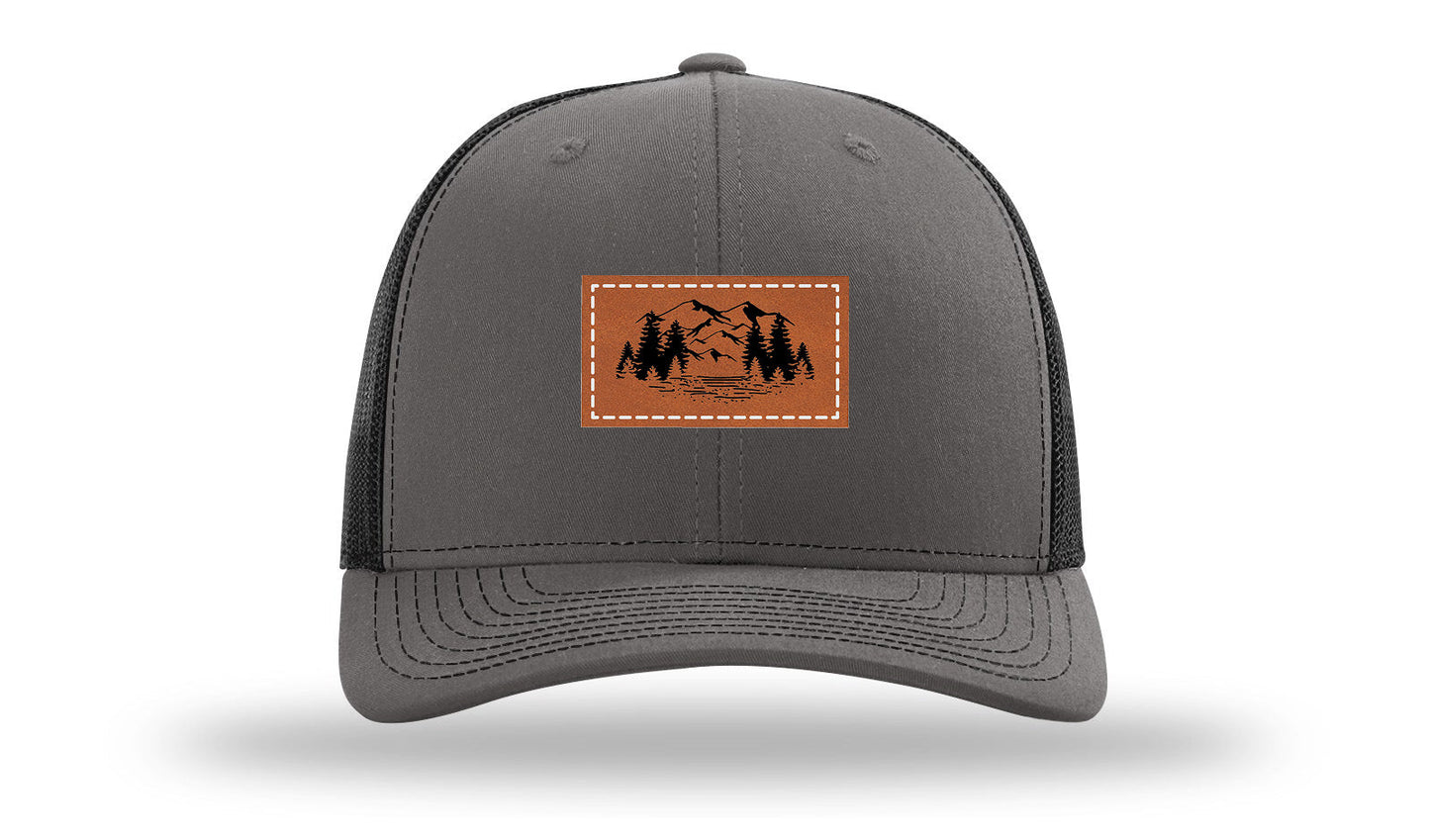 Mountains Leather Patch Richardson 112 Hat