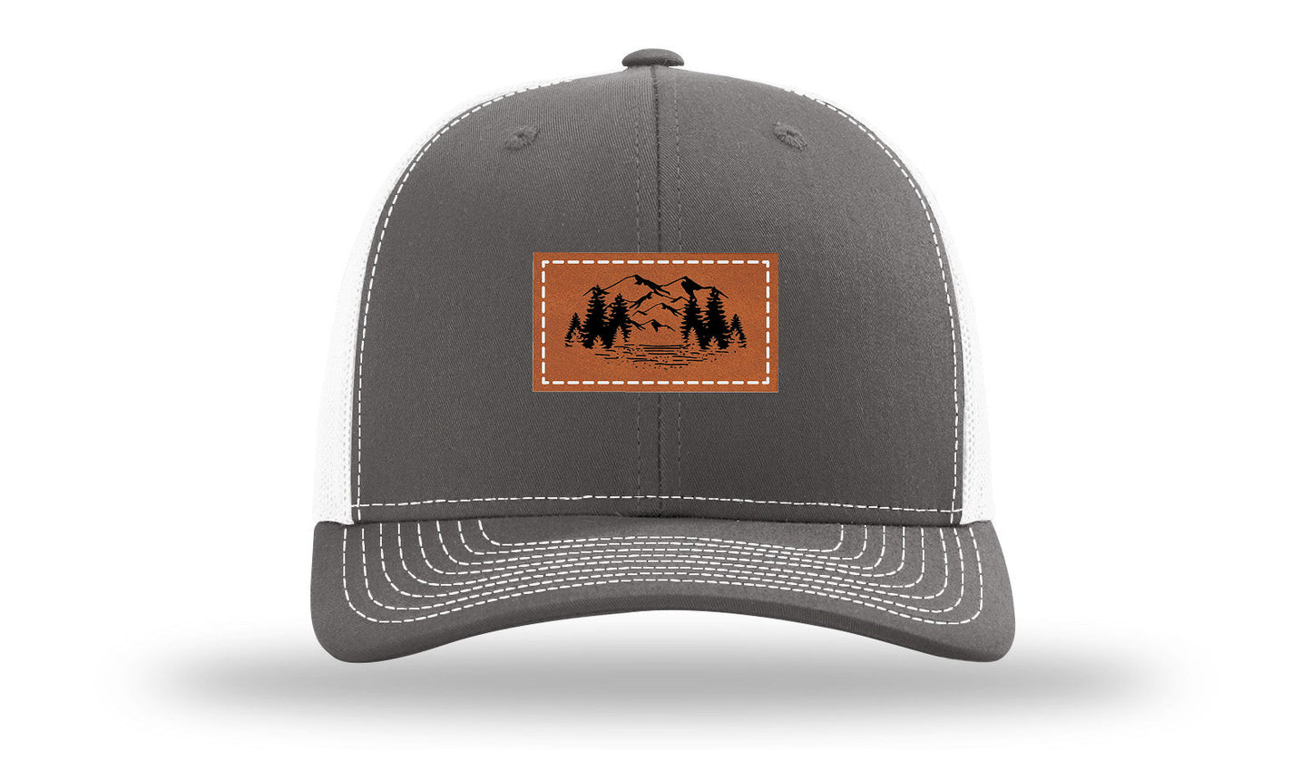 Mountains Leather Patch Richardson 112 Hat