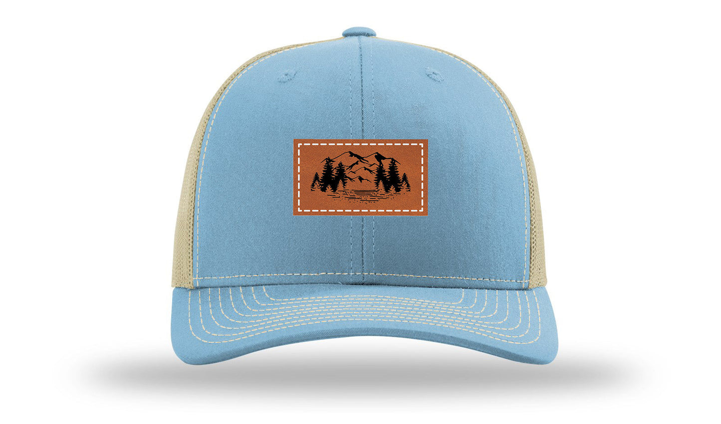 Mountains Leather Patch Richardson 112 Hat