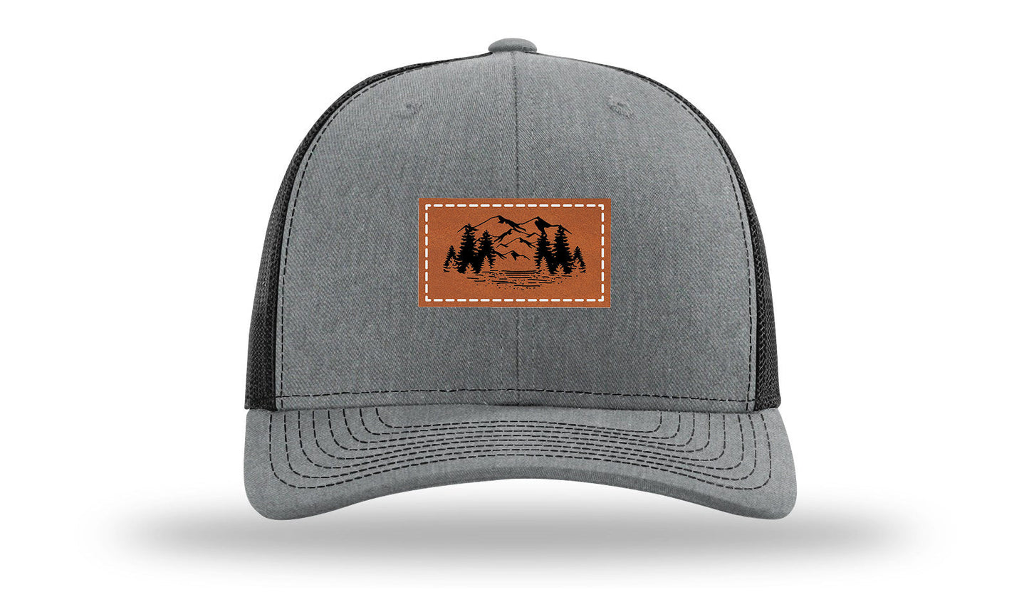 Mountains Leather Patch Richardson 112 Hat