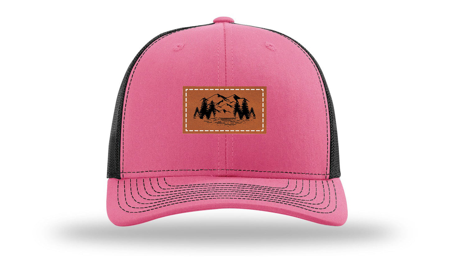 Mountains Leather Patch Richardson 112 Hat