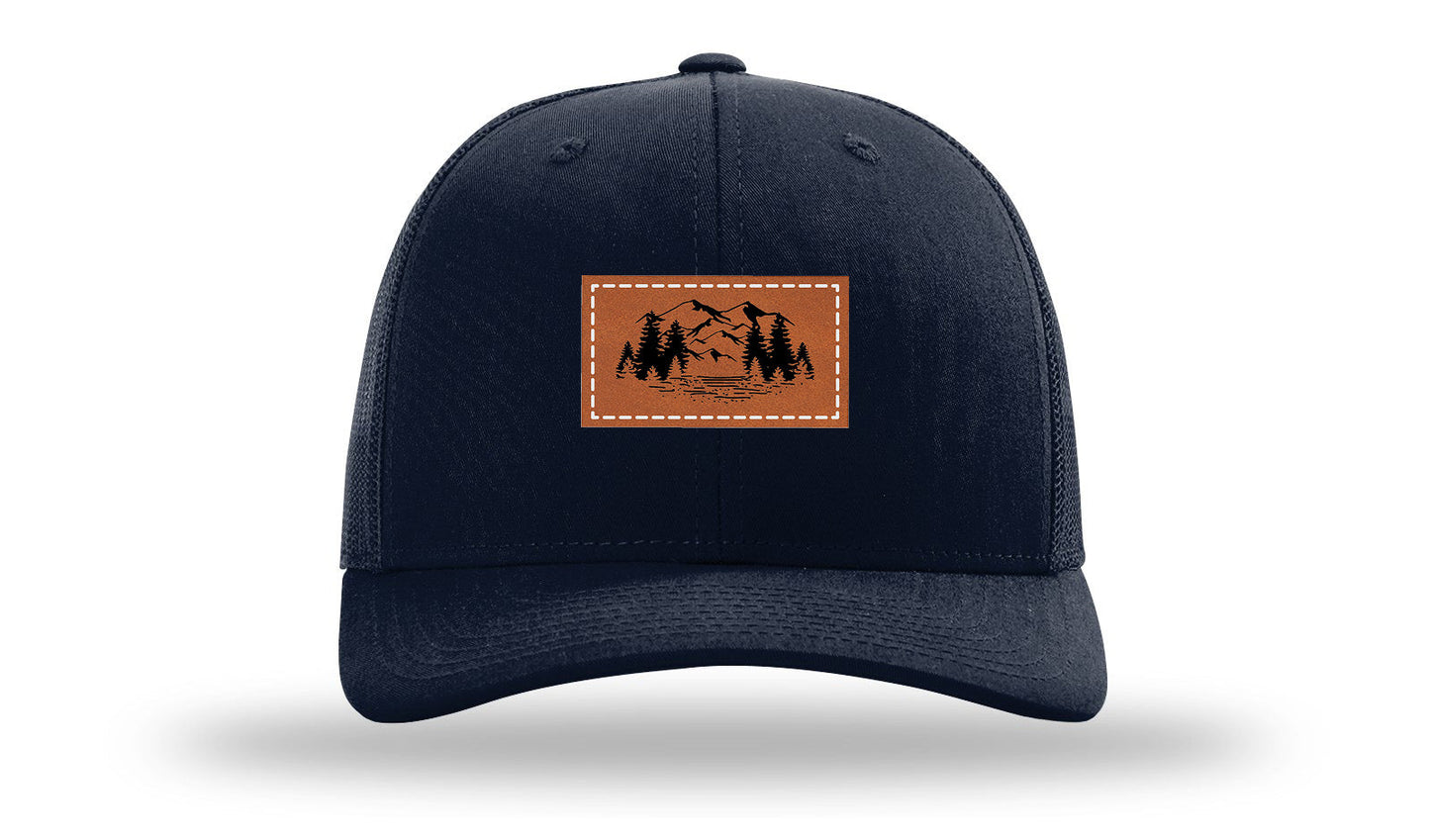 Mountains Leather Patch Richardson 112 Hat