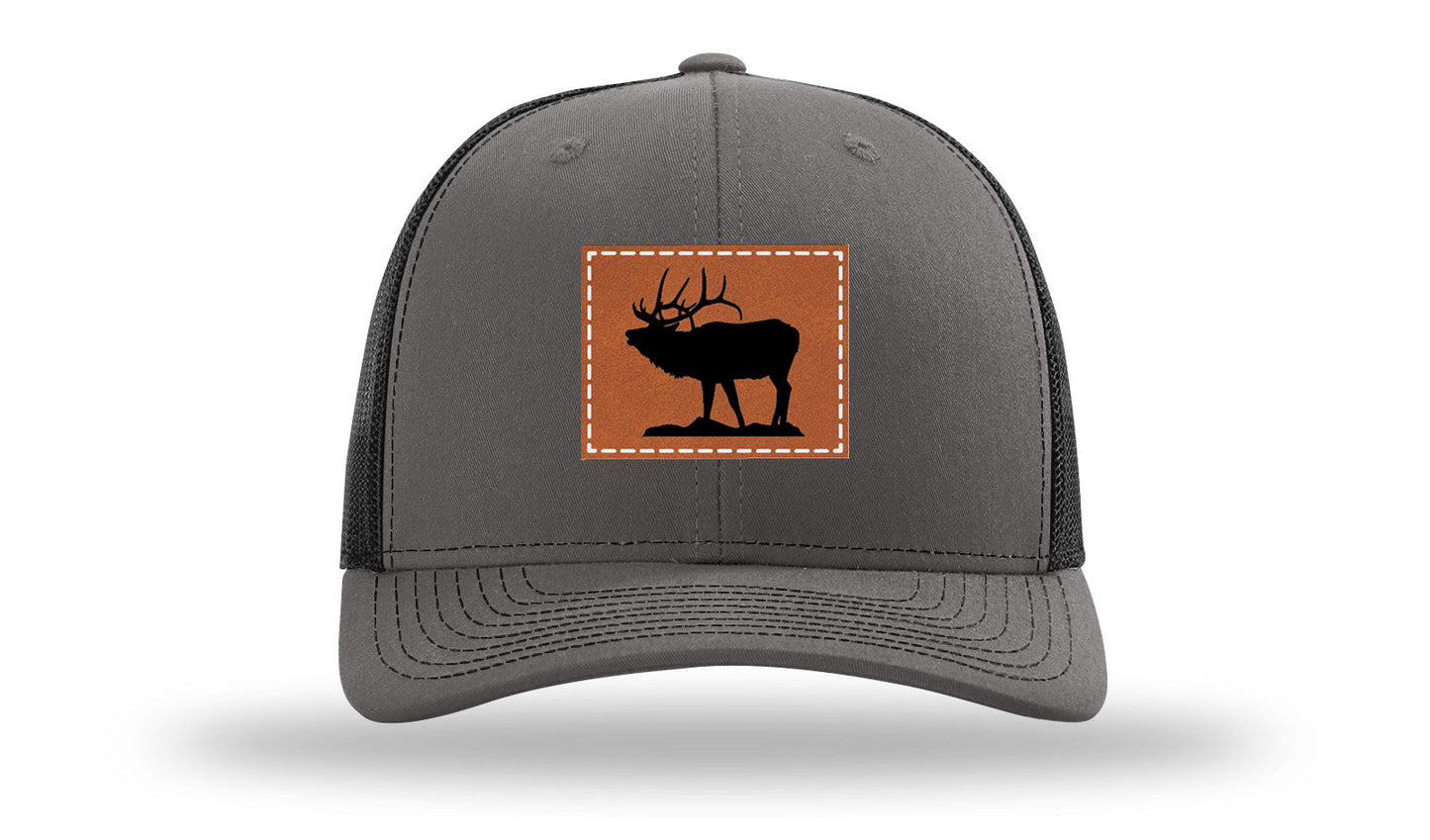 Elk Leather Patch Richardson 112 Hat