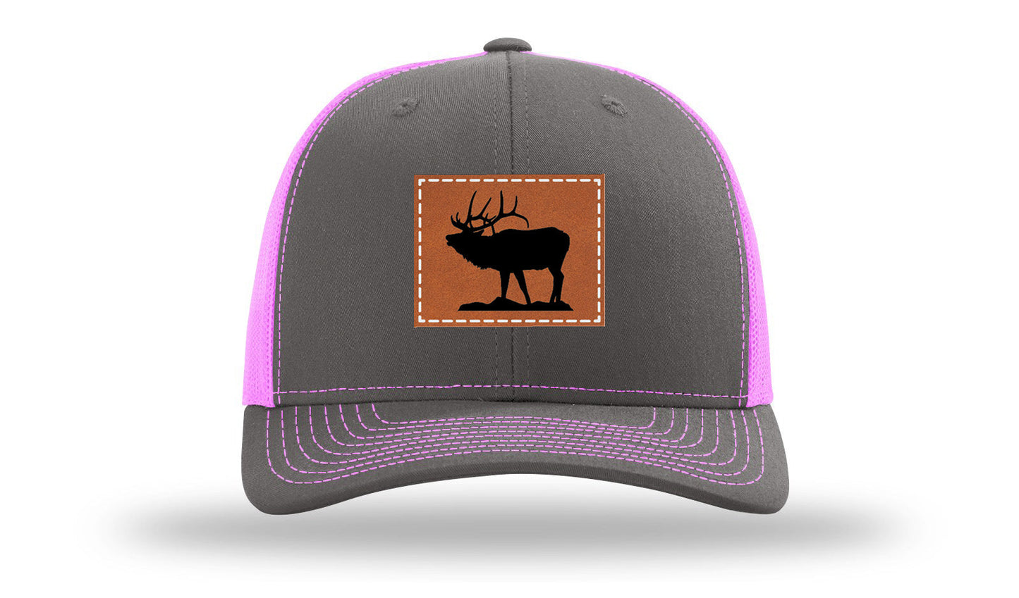 Elk Leather Patch Richardson 112 Hat