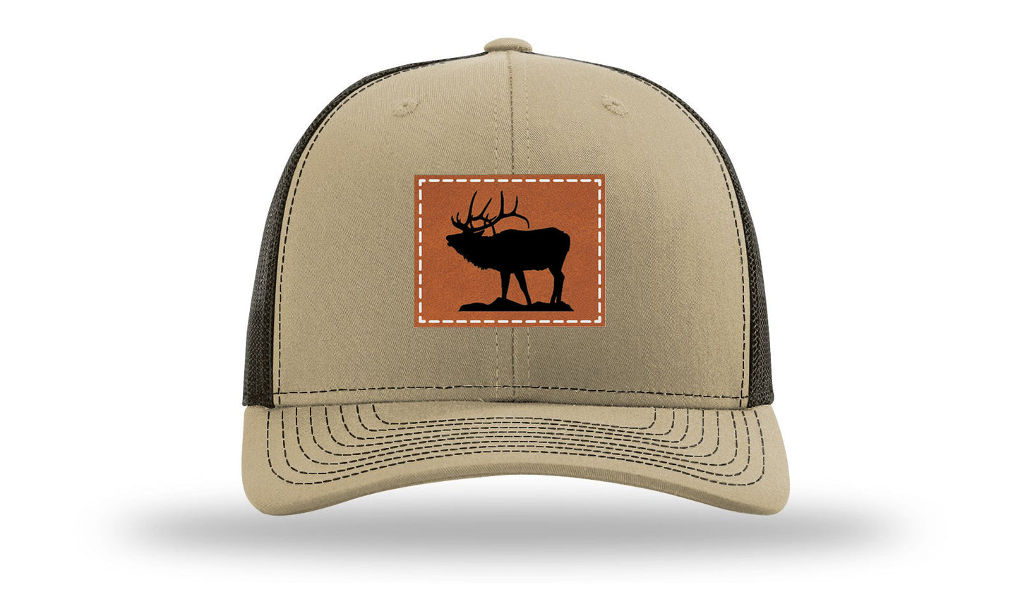Elk Leather Patch Richardson 112 Hat