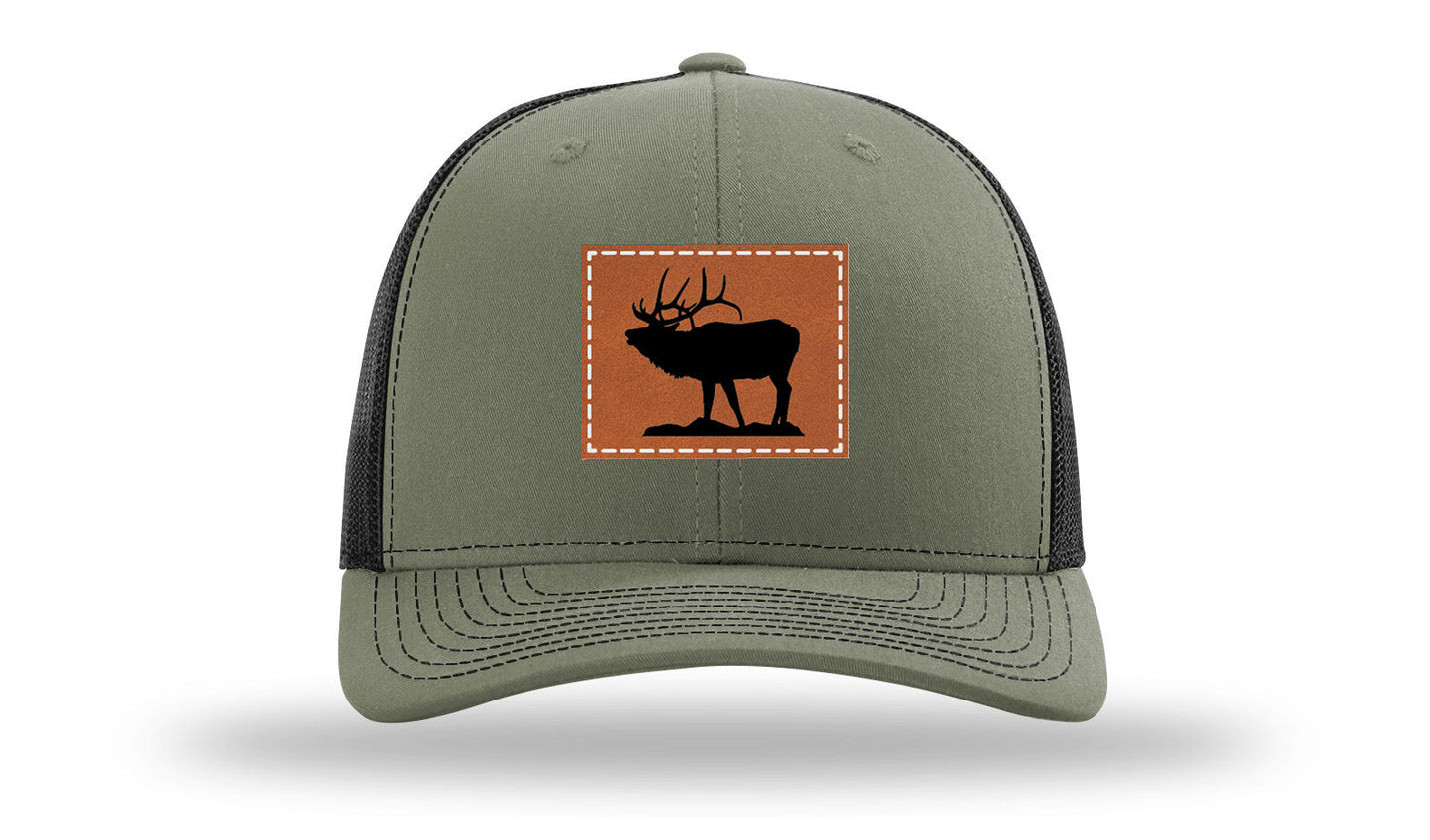 Elk Leather Patch Richardson 112 Hat