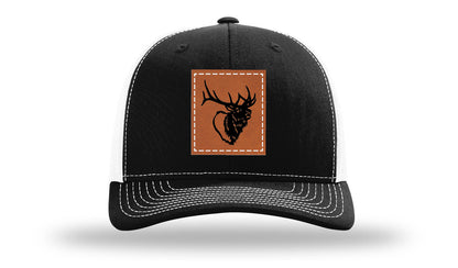 Elk Head Leather Patch Richardson 112 Hat