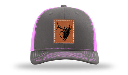 Elk Head Leather Patch Richardson 112 Hat