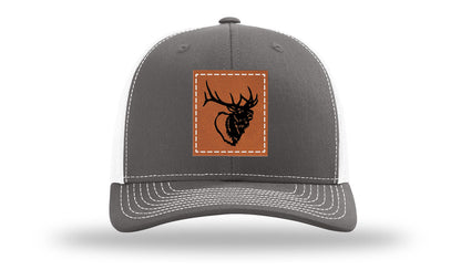 Elk Head Leather Patch Richardson 112 Hat