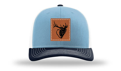 Elk Head Leather Patch Richardson 112 Hat