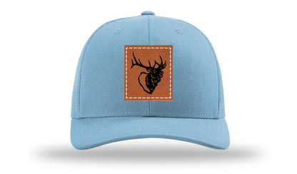 Elk Head Leather Patch Richardson 112 Hat