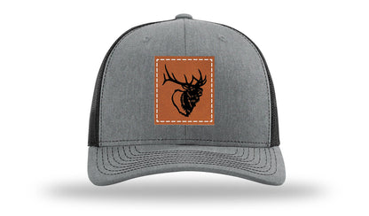 Elk Head Leather Patch Richardson 112 Hat