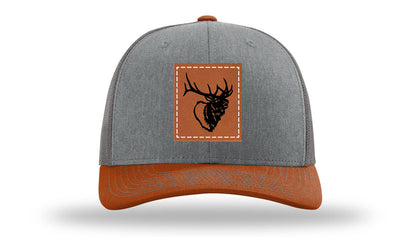 Elk Head Leather Patch Richardson 112 Hat