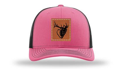 Elk Head Leather Patch Richardson 112 Hat