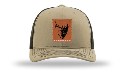 Elk Head Leather Patch Richardson 112 Hat