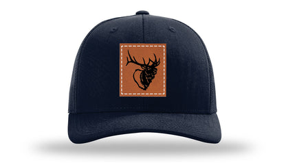 Elk Head Leather Patch Richardson 112 Hat