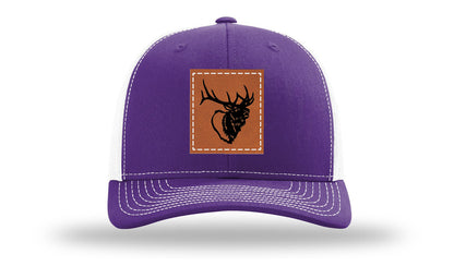 Elk Head Leather Patch Richardson 112 Hat