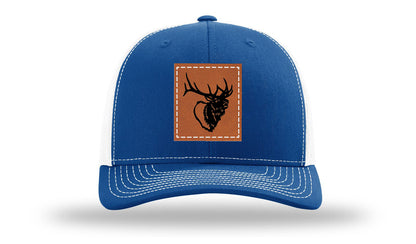Elk Head Leather Patch Richardson 112 Hat