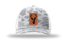 Load image into Gallery viewer, Buck Leather Patch Richardson 112 Duck Camo Hat
