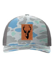 Load image into Gallery viewer, Buck Leather Patch Richardson 112 Duck Camo Hat
