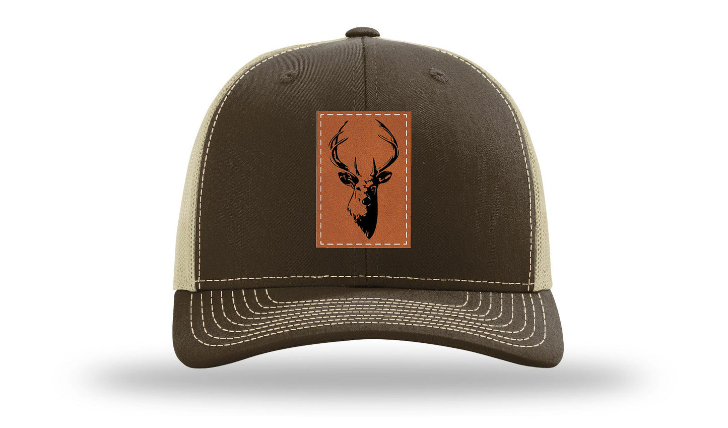 Buck Leather Patch Richardson 112 Hat