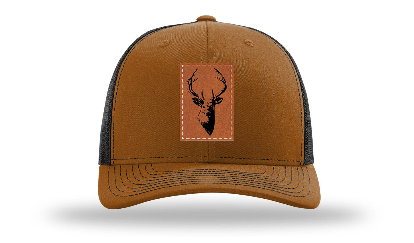 Buck Leather Patch Richardson 112 Hat