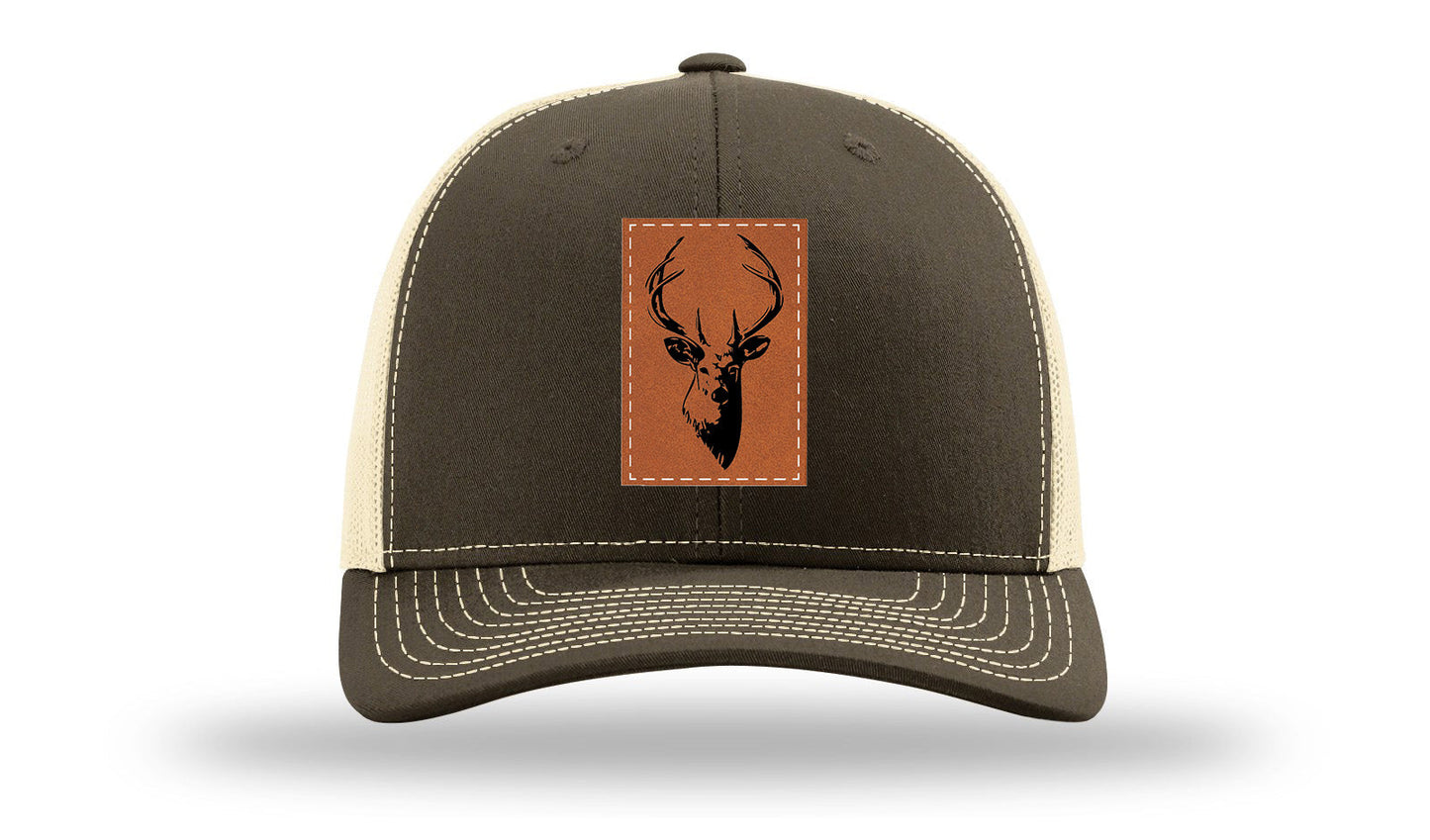 Buck Leather Patch Richardson 112 Hat