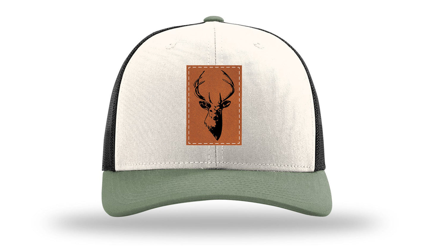 Buck Leather Patch Richardson 112 Hat