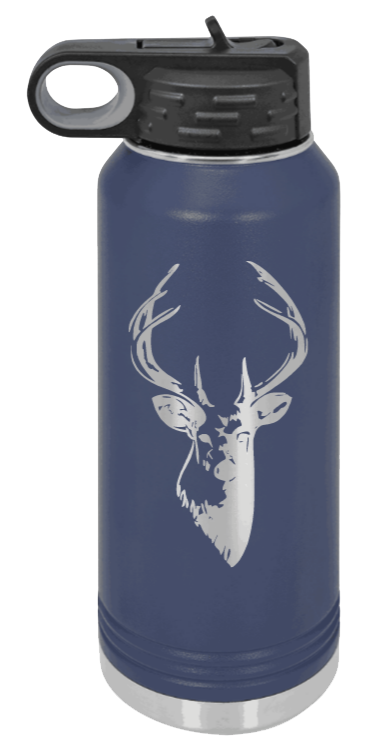 Buck - 32oz Water Bottle- Navy