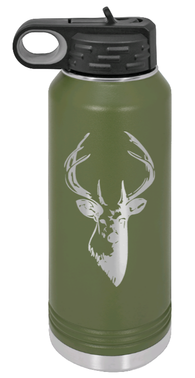 Buck - 32oz Water Bottle- Olive