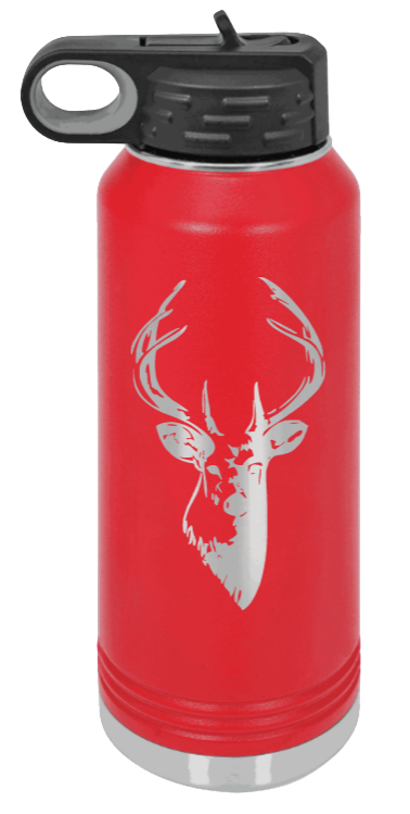 Buck - 32oz Water Bottle- Red