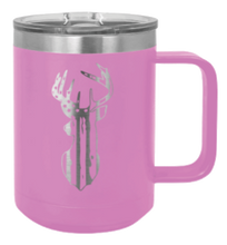 Load image into Gallery viewer, Distressed Flag Deer Laser Engraved Mug (Etched)
