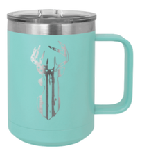 Load image into Gallery viewer, Distressed Flag Deer Laser Engraved Mug (Etched)
