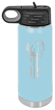 Load image into Gallery viewer, Distressed Flag Deer Laser Engraved Water Bottle (Etched)
