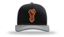 Load image into Gallery viewer, Distressed Flag Deer Leather Patch Richardson 112 Hat
