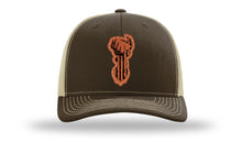 Load image into Gallery viewer, Distressed Flag Deer Leather Patch Richardson 112 Hat
