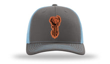 Load image into Gallery viewer, Distressed Flag Deer Leather Patch Richardson 112 Hat
