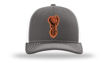 Load image into Gallery viewer, Distressed Flag Deer Leather Patch Richardson 112 Hat
