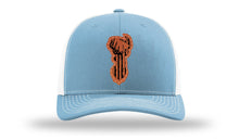 Load image into Gallery viewer, Distressed Flag Deer Leather Patch Richardson 112 Hat
